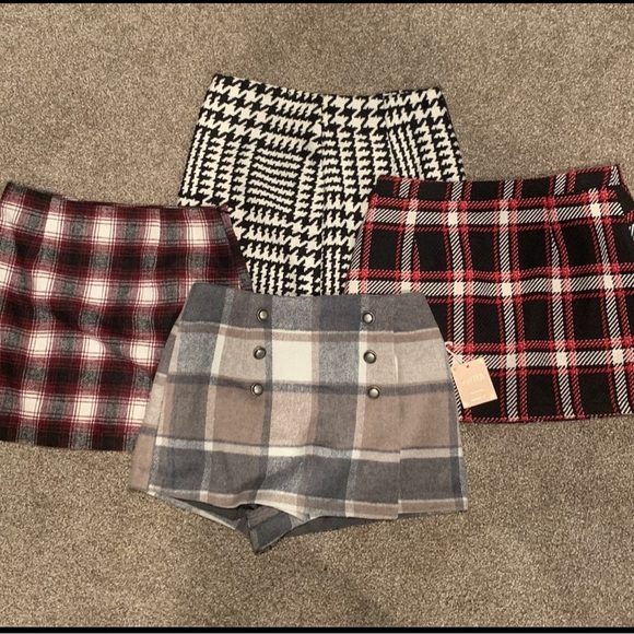 Forever 21 plaid skirt bundle - Picture 1 of 6